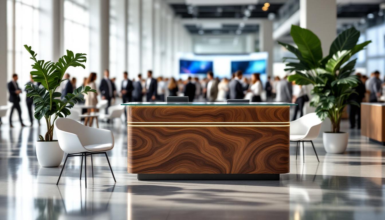 découvrez comment concevoir une banque d'accueil attrayante pour votre salon professionnel afin d'attirer efficacement les visiteurs et maximiser votre impact.